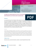 Opinión: 20 Años de Operaciones de Paz de Las Naciones Unidas Como Instrumentos de Protección Humanitaria