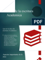 Etica de La Escritura Academica