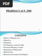 Pharmacy Act - 1948