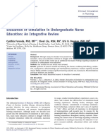2013 - Evaluation of Simulation in Undergraduate Nurse Education An Integrative Review