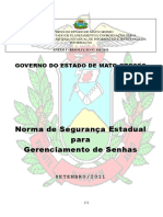 Norma de Segurança Estadual para Gerenciamento de Senhas: Governo Do Estado de Mato Grosso