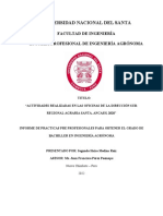 Universidad Nacional Del Santa: Facultad de Ingeniería Escuela Profesional de Ingeniería Agrónoma