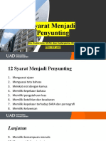 Syarat Menjadi Penyunting