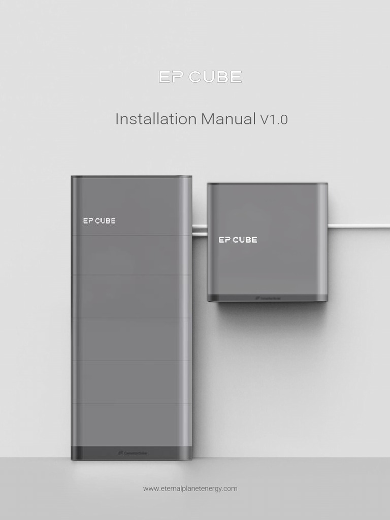 EPCUBEInstallation Manual | PDF | Screw | Electrical Wiring