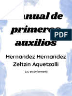 Manual de Primeros Auxilios: Hernandez Hernandez Zeltzin Aquetzalli