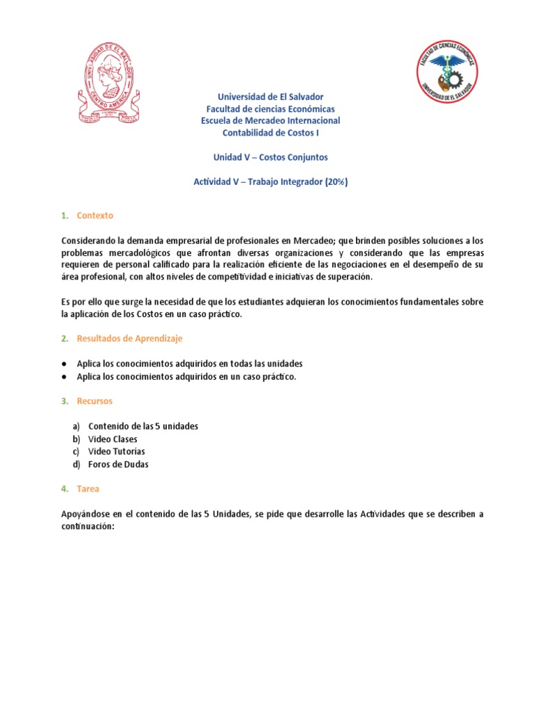 Actividad 5a y 5B 2023 Integradora | PDF | Marketing | Costo
