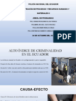 Alto índice de criminalidad en Ecuador