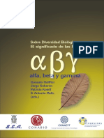 Alfa, Beta y Gamma: Sobre Diversidad Biológica: El Significado de Las Diversidades