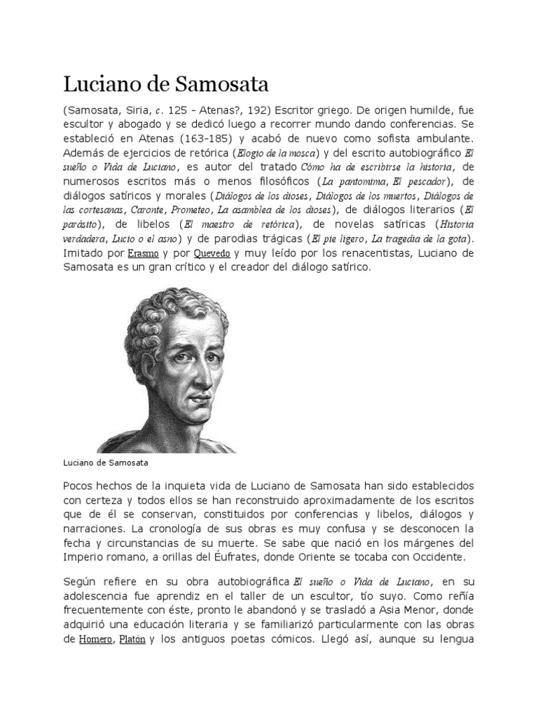 Luciano de Samosata | PDF
