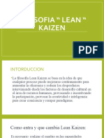 Filosofia " Lean " Kaizen