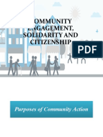 Community Engagement, Solidarity and Citizenship
