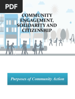 Community Engagement, Solidarity and Citizenship