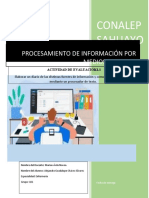 Conalep Sahuayo: Procesamiento de Información Por Medios Digitales