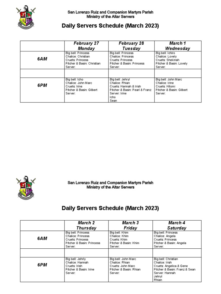 Daily Mass March 2023 Set A PDF Religious Rituals Christian Worship And Liturgy
