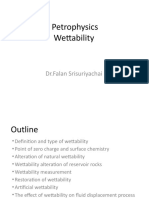 Petrophysics Wettability: DR - Falan Srisuriyachai