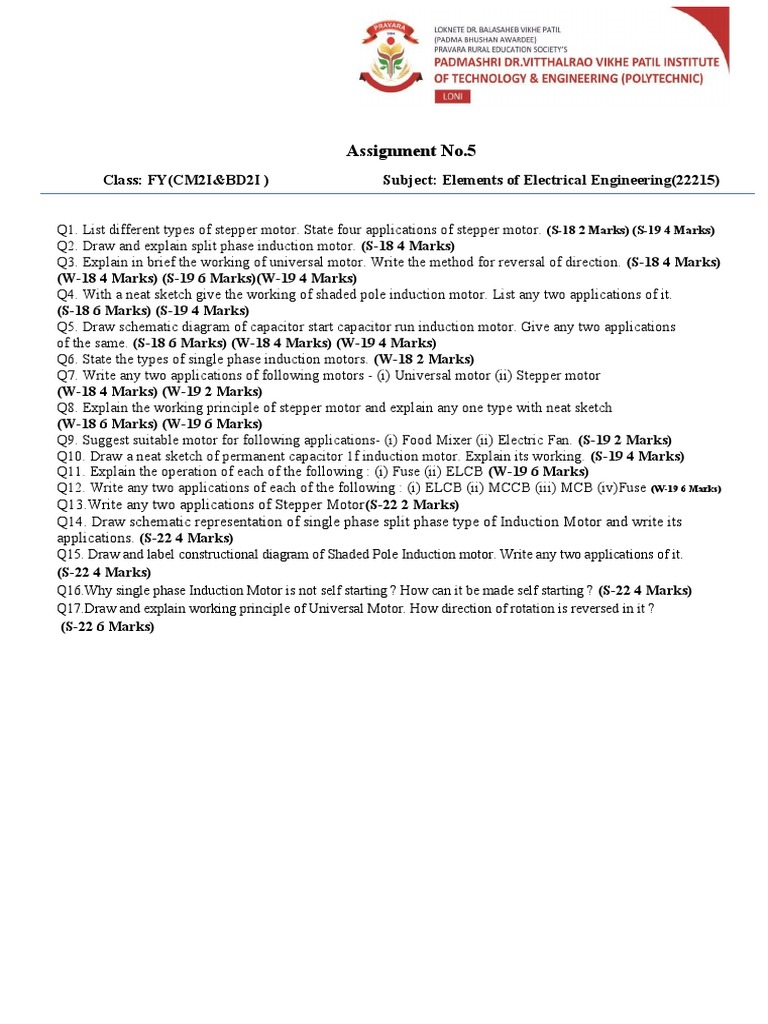 Assignment No 5 Eec Pdf