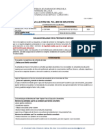 Evaluacion Del Taller de Induccion: Socialización de Resultados