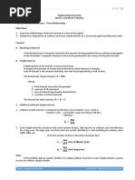 Week 3 and Week 4 Module Topic 2: Interest and Money - Time Relationships Objectives