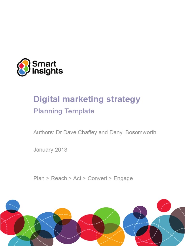 Digital Marketing Strategy Plan Reach Ac Pdf Digital Marketing