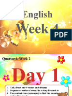 QUARTER 1 WEEK 4 ENGLISH 4 - Context Clues Antonym - Sequence