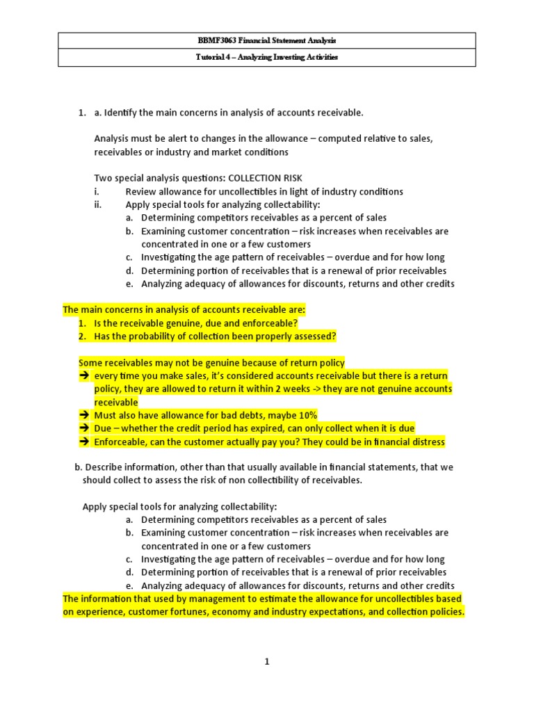 Fsa tutorial 4 analyzing investing activities part 1 pdf cost of
