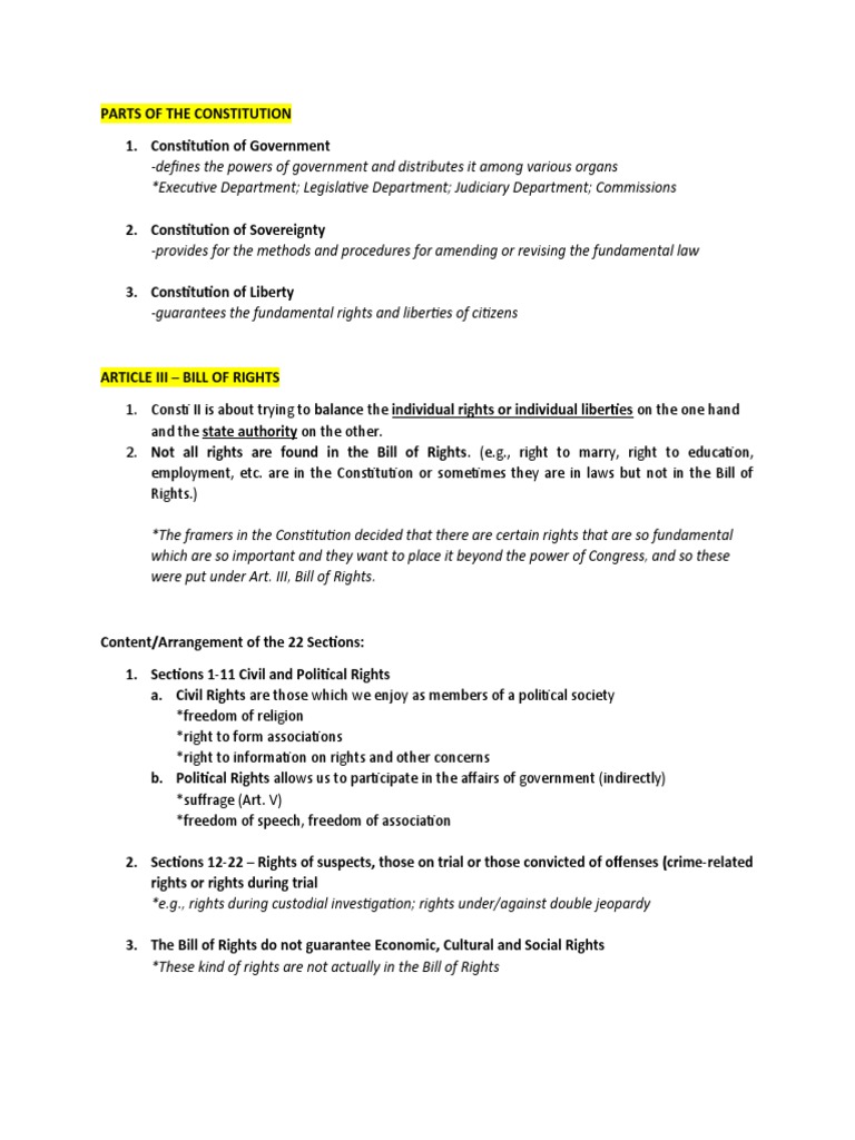 Understanding the Bill of Rights | PDF | Search Warrant | Search And ...