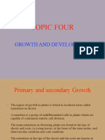 Topic Four: Growth and Development
