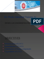 Six Weeks Industrial Training At: Diesel Locomodernisation Works, Patiala