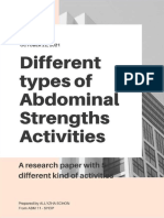 5 Different Activites Measuring Abdominal Strengths