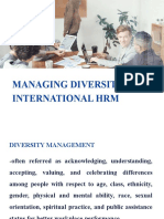 Managing Diversity in International HRM