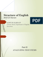 2015 Strucure of English 1