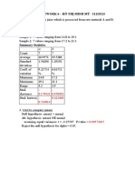 Comparing Processes' Effects on Food Properties