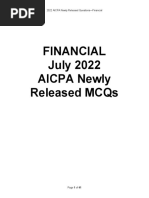 AICPA FAR Released Questions 2025 | PDF | Debits And Credits | Balance ...