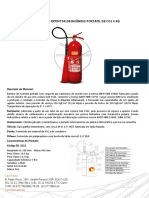 Ficha Técnica - Extintor de Incêndio Portátil de Co2 6 KG: São Paulo