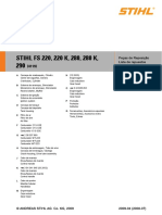 Catalogo de Peças Stihl FS 220, 280, 290