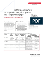 Automatic Matrix Modification For Improved Analytical Quality and Sample Throughput THGA GFAA