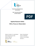 Applied Research Skills Assignement