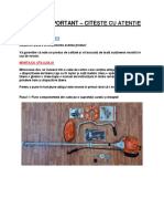 Foarte Important - Citește Cu Atenție: Motocoasa Stihl FS 120 FS 235