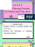 Convert Decimal Number To Fraction