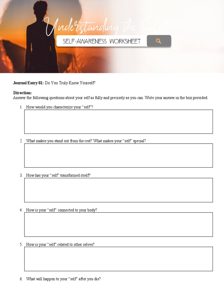 Self-Reflection Journal Entry Guide | PDF