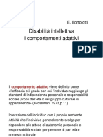 Disabilità Intellettiva I Comportamenti Adattivi: E. Bortolotti