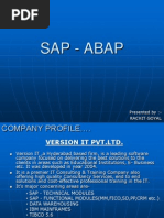 Sap - Abap: Presented By:-Rachit Goyal