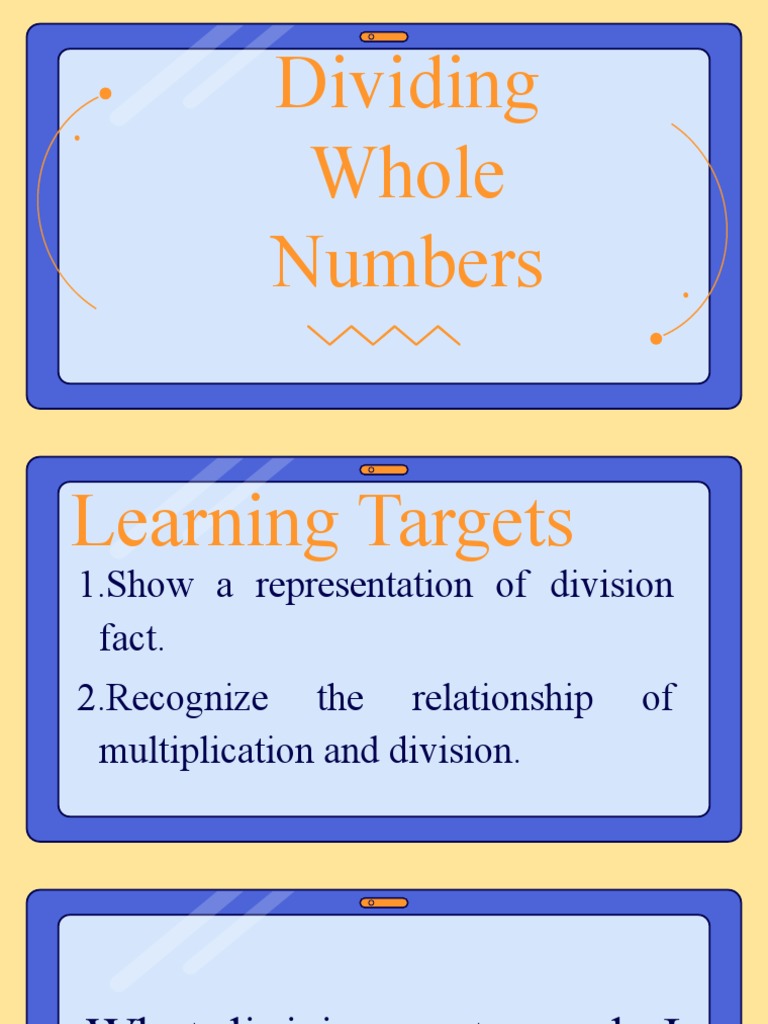 Dividing Whole Numbers PDF Division (Mathematics) Abstract Algebra