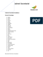 Cabinet Secretariat Topics