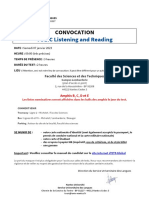 TOEIC Listening and Reading: Convocation