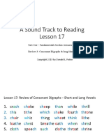 A Sound Track To Reading Lesson 17