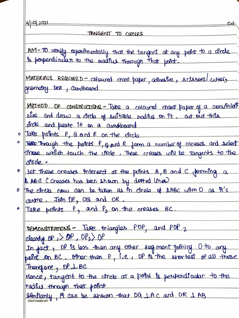 MAC Tangent To Circles | PDF