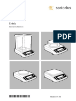 Sartorius Entris Model 623I-1S Manual