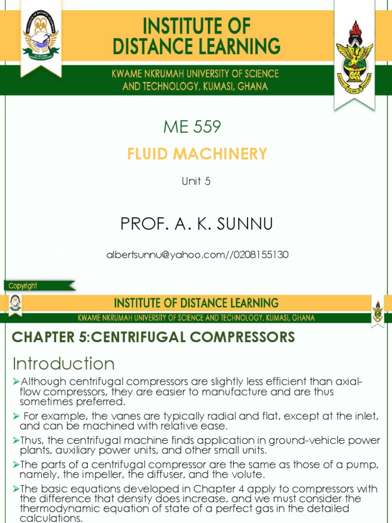 Centrifugal Compressors Overview | PDF | Pump | Fluid Dynamics