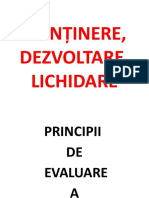 Menținere, Dezvoltare, Lichidare-2